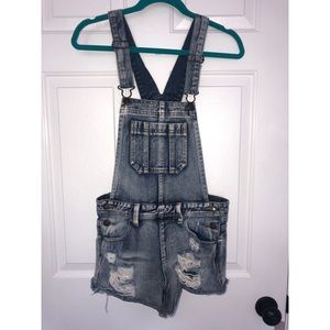 Denim overalls